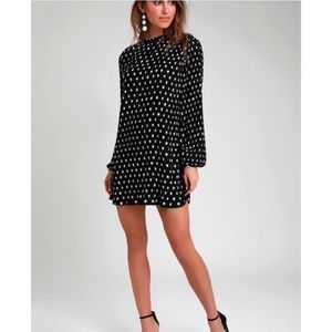 Lulus Polka dot shift dress